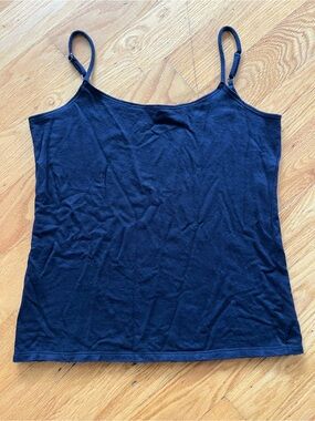 Women's Bleusalt Black Scoop Neck Adjustable-Strap Camisole Super Soft Size 2